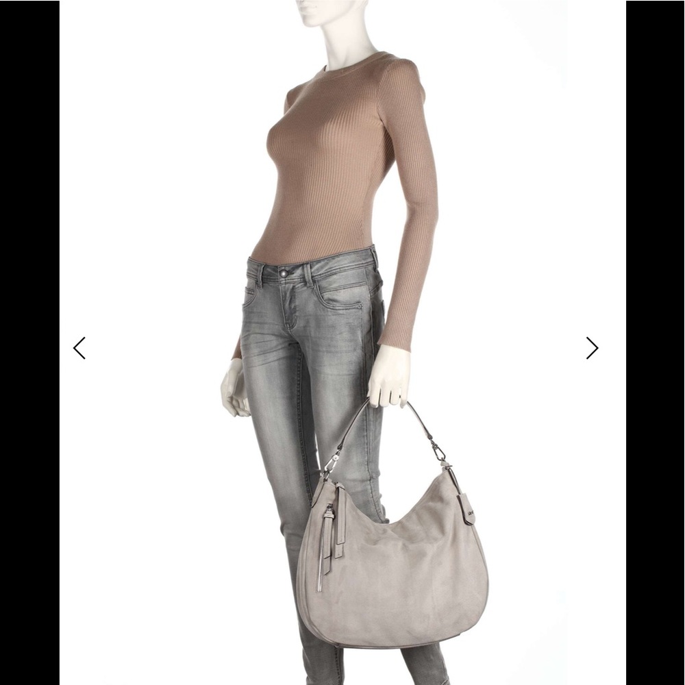 ABRO Suede Juna Hobo Brushed leather olive-green